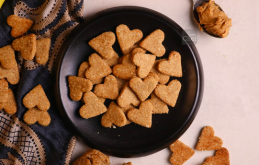 Banana Oats Peanut Butter Cookies Recipe- Dog Treats!